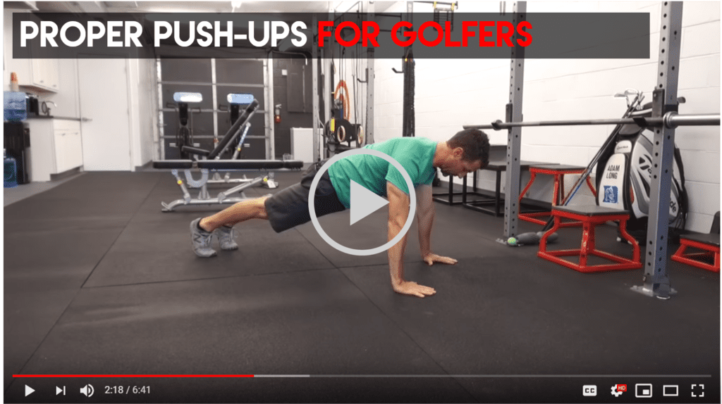 Push-Ups For Golfers – 18STRONG